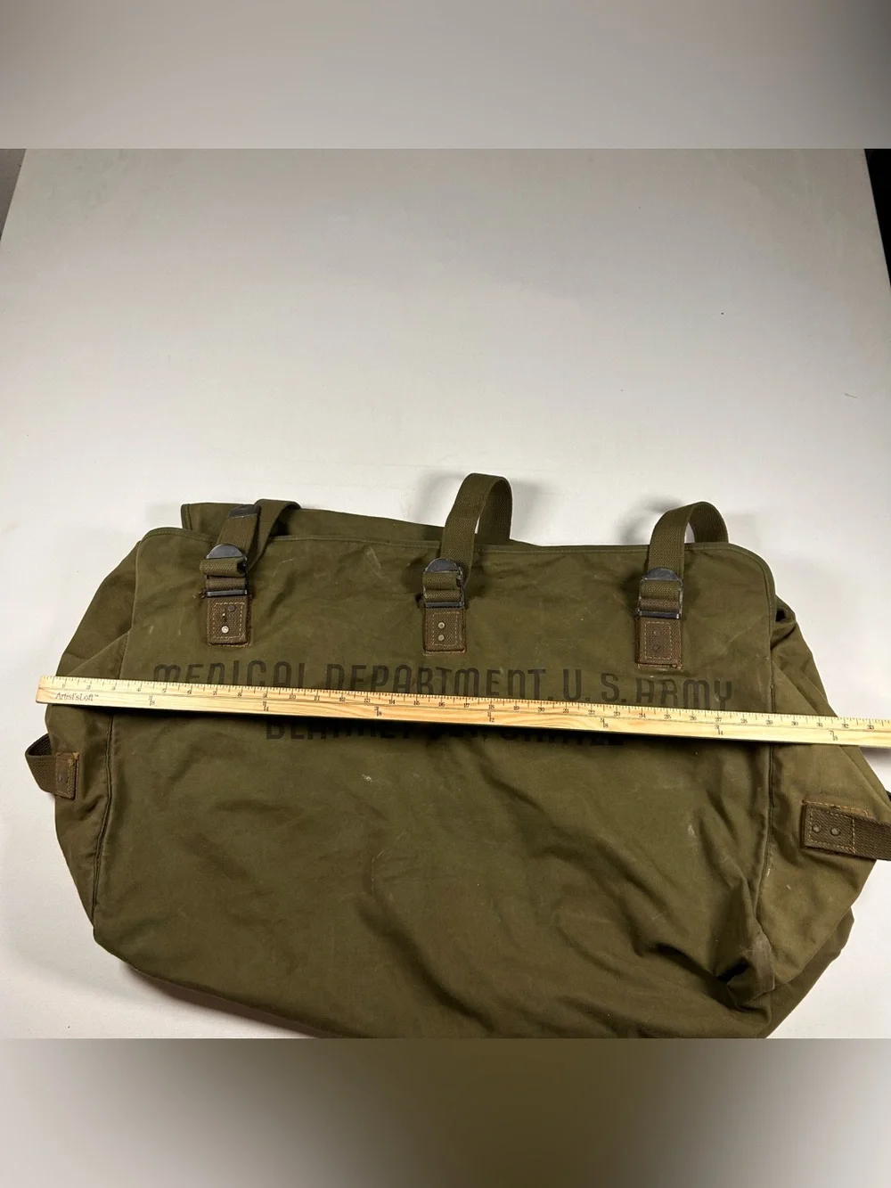 WW2 WWII Canvas Medical Department U.S. Army Blanket Set Small Bag Rare 1944